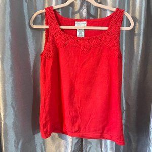 White Stag, medium, red, sweater tank top